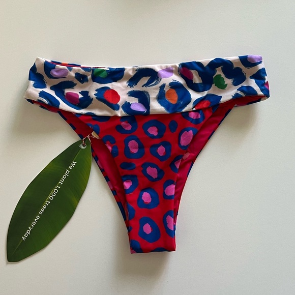{FARM Rio} Brand New Leopard Pop Bikini Bottom - Picture 5 of 8